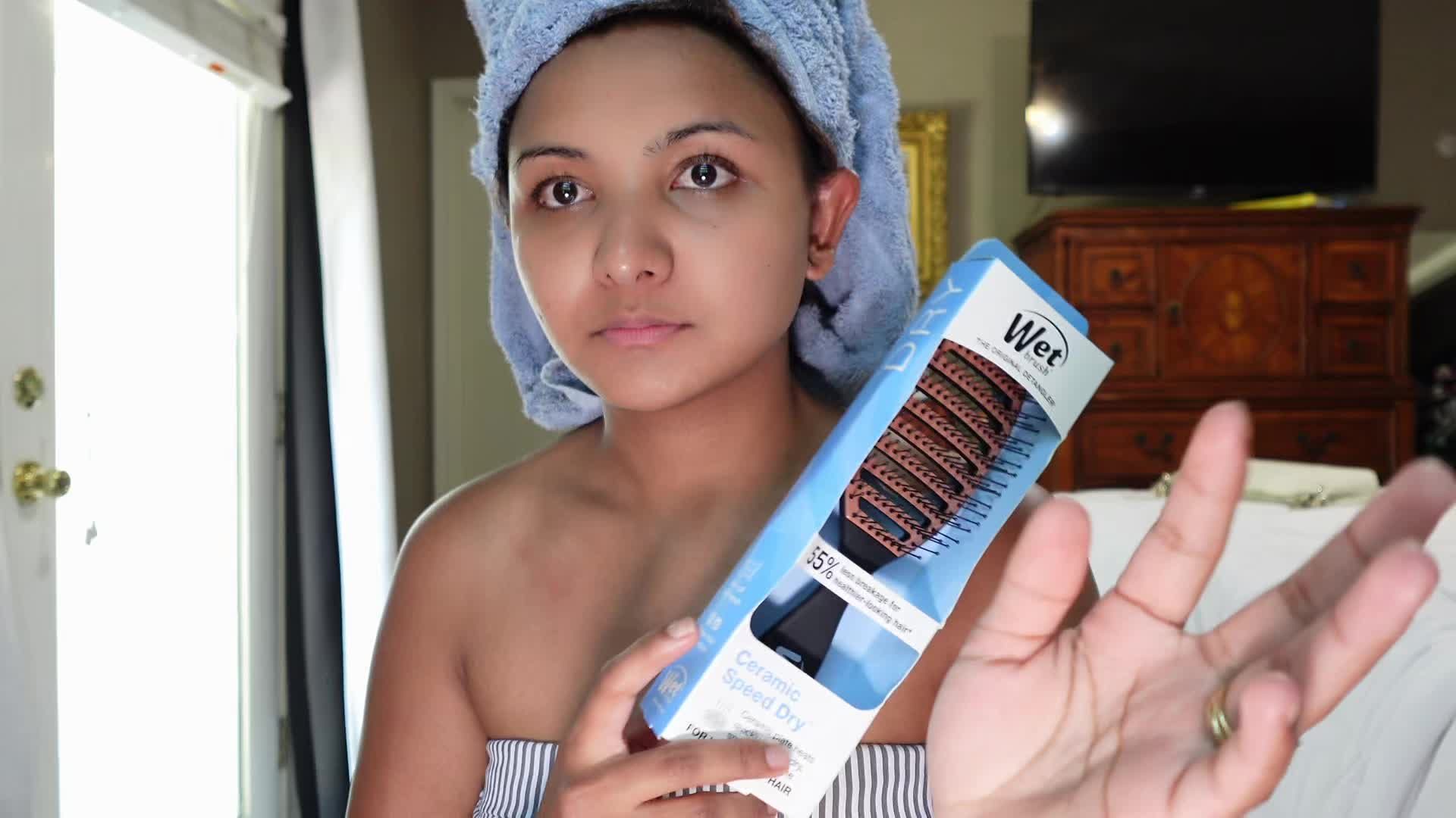 Wet Brush hair wash day UGC video